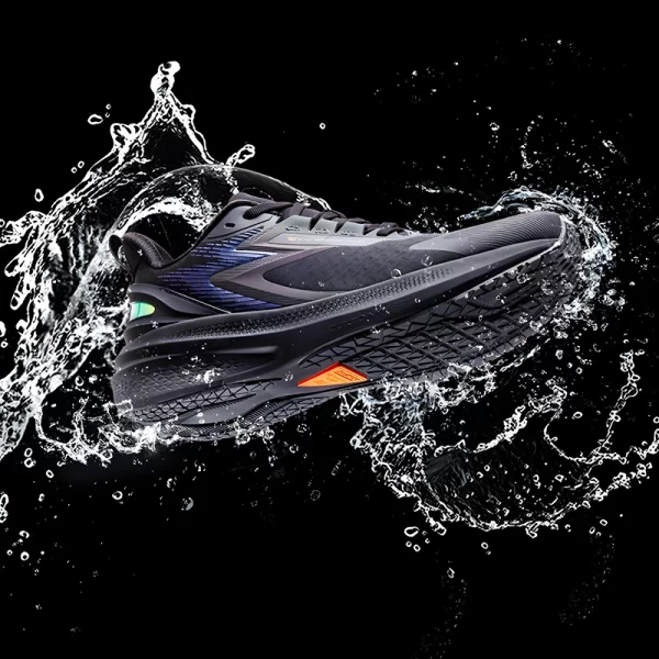 Men's Black Waterproof Running Shoes – Non-Slip Rubber Sole Sports Footwear - Image 4