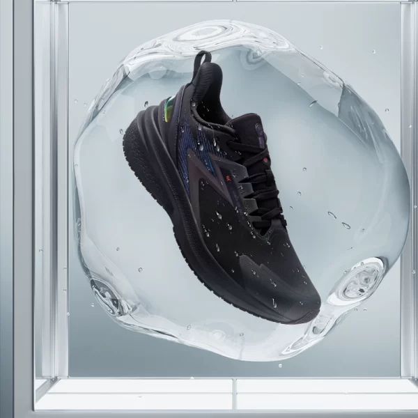 Men's Black Waterproof Running Shoes – Non-Slip Rubber Sole Sports Footwear - Image 3