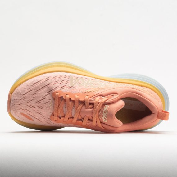HOKA Bondi 8 Women’s Shell Coral/Peach Parfait - Image 3