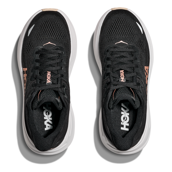 Hoka Women's Bondi 9 Black - Rose Gold - Image 3